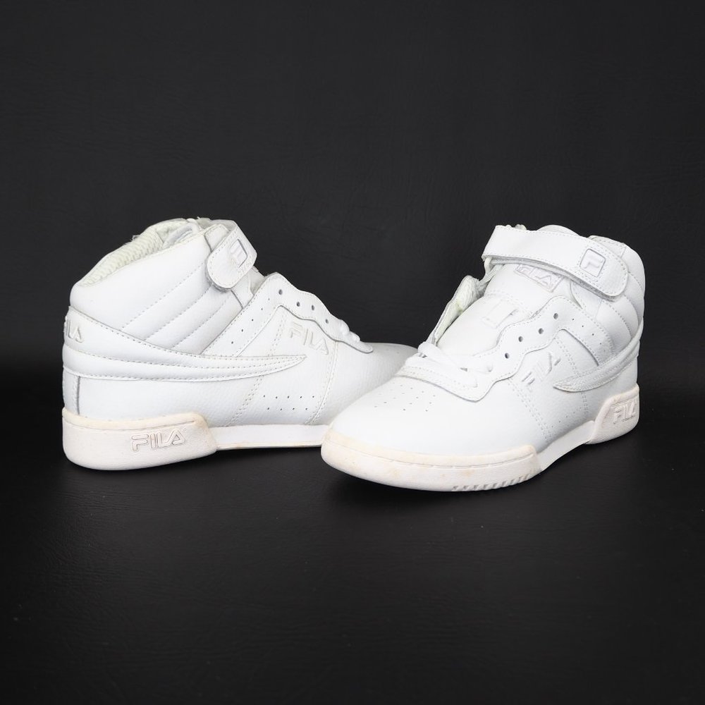 Fila F-13V Boys Shoes Triple White 31F131LT - Picture 8 of 12